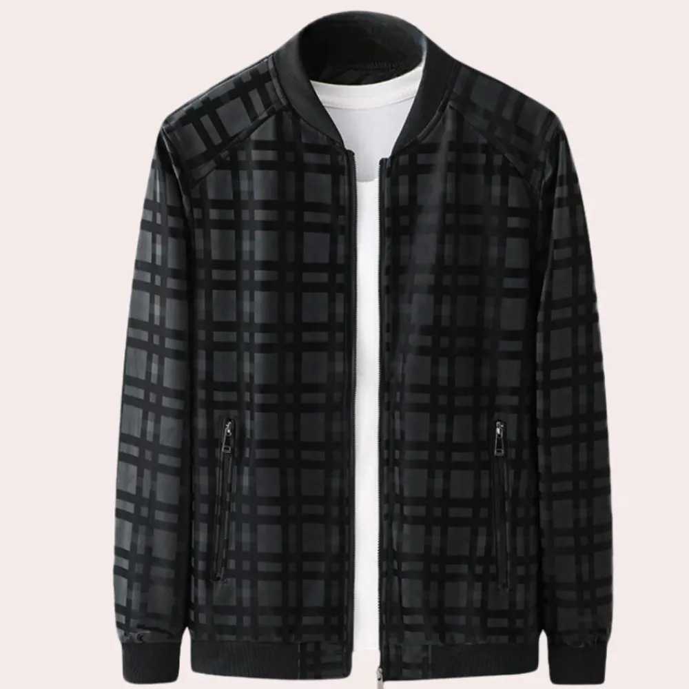 Jassen Heren*BRADLEY - Lichtgewicht Zomer Windjack voor Heren Zwart