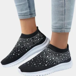 Damesschoenen*Breda - Stijlvolle slip-on sneakers voor dames - Perfect voor de zomer