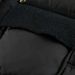 Jassen Dames*BRENDA - Trendy Gewatteerde Jas voor Dames Zwart