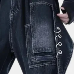 Broeken Heren*BRENEON - Stijlvolle Zomerjeansbroeken voor Heren Donkerblauw