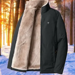 Truien & Vesten Heren*BROCK - Lange winterjas voor heren