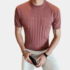 Truien & Vesten Heren*Bruce - Luchtige gebreide herensweater met ronde hals voor de zomer