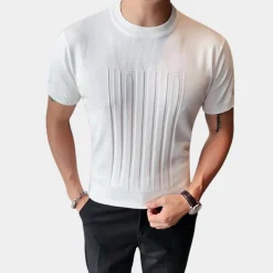 Truien & Vesten Heren*Bruce - Luchtige gebreide herensweater met ronde hals voor de zomer