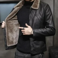 Jassen Heren*BRYAN - Elegante Lichte Pluche Zomerjas voor Heren