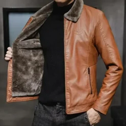 Jassen Heren*BRYAN - Elegante Lichte Pluche Zomerjas voor Heren