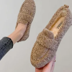 Damesschoenen*Camilla - Zachte pluche damesloafers voor de zomer