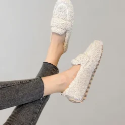 Damesschoenen*Camilla - Zachte pluche damesloafers voor de zomer