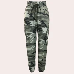Broeken & Rokken Dames*dames cargobroek voor de zomer Camouflage