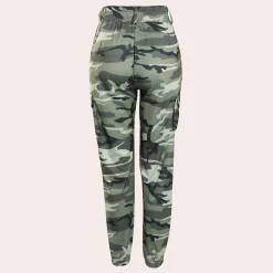 Broeken & Rokken Dames*dames cargobroek voor de zomer Camouflage