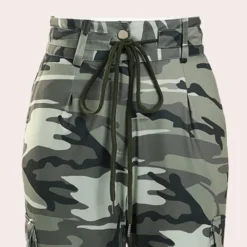 Broeken & Rokken Dames*dames cargobroek voor de zomer Camouflage