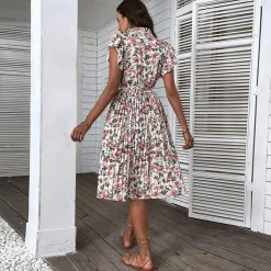 Jurken & Jumpsuits Dames*CAPUCINE - Stijlvolle zomer bloemenjurk Wit