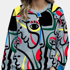 Topjes & Shirts Dames*CARLOTA - Trendy Zomerse Trui voor Dames Gemengde Kleur