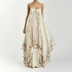 Jurken & Jumpsuits Dames*CARLY - Stijlvolle gelaagde maxi zomerjurk