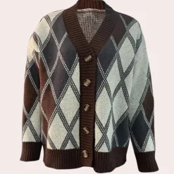 Truien & Vesten Dames*CAROL - Elegante Zomervest voor Dames Bruin