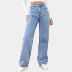 Broeken & Rokken Dames*Casual baggy jeans voor dames - Perfect voor de zomer