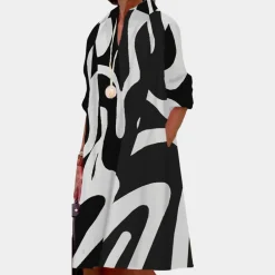 Jurken & Jumpsuits Dames*Casual bedrukte damesjurk voor de zomer