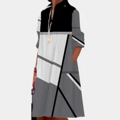 Jurken & Jumpsuits Dames*Casual bedrukte damesjurk voor de zomer