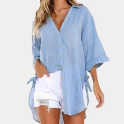 Blazers & Blouses Dames*Casual en comfortabele damesblouse voor de zomer