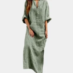 Jurken & Jumpsuits Dames*Casual gestreepte zomerjurk voor dames
