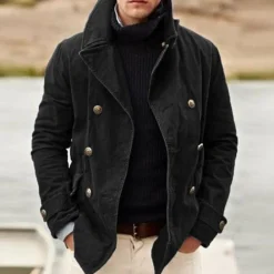 Jassen Heren*Casual herenjack met twee knopen voor de zomer