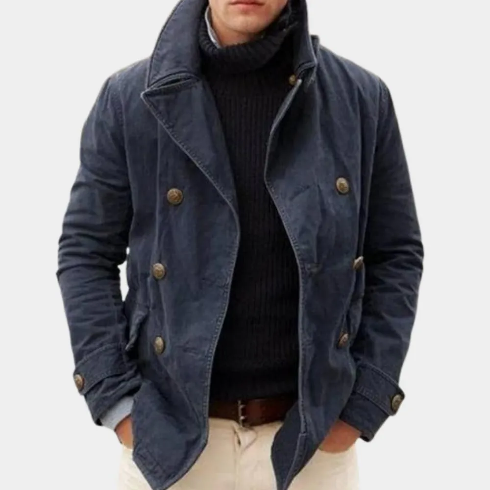 Jassen Heren*Casual herenjack met twee knopen voor de zomer