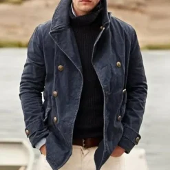 Jassen Heren*Casual herenjack met twee knopen voor de zomer