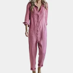 Jurken & Jumpsuits Dames*Casual jumpsuit voor dames met lange mouwen - Perfect voor de zomer