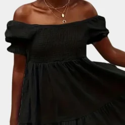 Jurken & Jumpsuits Dames*Casual off shoulder zomerjurk voor dames