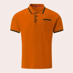 Shirts Heren*Casual poloshirt voor heren - Zomerse stijl Oranje