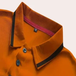 Shirts Heren*Casual poloshirt voor heren - Zomerse stijl Oranje