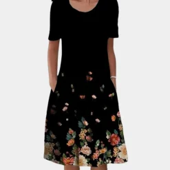 Jurken & Jumpsuits Dames*Casual zomerse midi-jurk voor dames