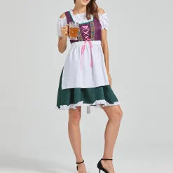 Jurken & Jumpsuits Dames*Celestine - Betoverende zomerse traditionele jurk voor dames Paars