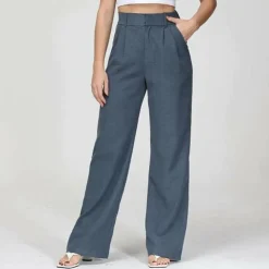 Broeken & Rokken Dames*CELINA - Zomerse broek met hoge taille