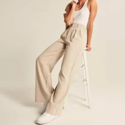 Broeken & Rokken Dames*CELINA - Zomerse broek met hoge taille