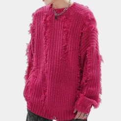 Truien & Vesten Heren*CHAPELLE - Luchtige Zomertrui voor Heren Roze