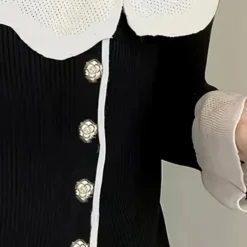 Truien & Vesten Dames*CHARNITA - Luxe Zomerse Trui voor Dames Zwart