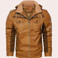 Jassen Heren*CHARSIAN - Comfortabele Zomerjas voor Heren Bruin