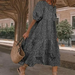 Jurken & Jumpsuits Dames*CHOLE - Comfortabele casual midi-jurk voor de zomer