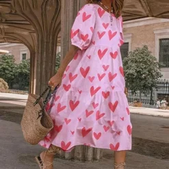 Jurken & Jumpsuits Dames*CHOLE - Comfortabele casual midi-jurk voor de zomer