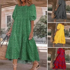 Jurken & Jumpsuits Dames*CHOLE - Comfortabele casual midi-jurk voor de zomer