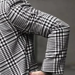 Jassen Heren*CHRISTOPHER - Modieuze Lichte Geruite Zomerjas voor Heren