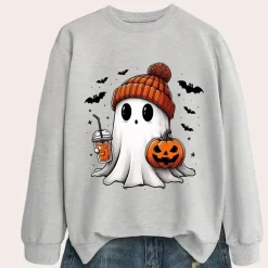 Truien & Vesten Dames*Cintia - Luchtig Griezelig Halloween Sweatshirt voor Vrouwen - Zomereditie
