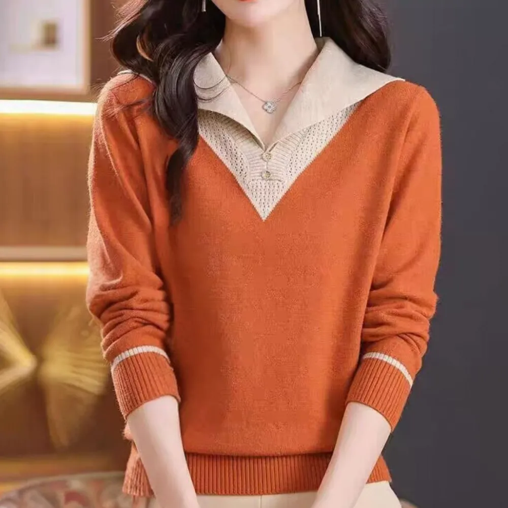 Truien & Vesten Dames*Ciri - Trendy Zomerse Damestrui met V-Hals en Patchworkdetails