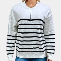 Truien & Vesten Dames*Citlali - Luchtige Gestreepte Damestrui voor de Zomer