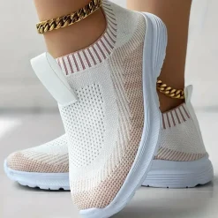 Damesschoenen*CLAIRE - Dames gebreide casual zomersneakers