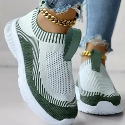 Damesschoenen*CLAIRE - Dames gebreide casual zomersneakers