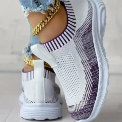 Damesschoenen*CLAIRE - Dames gebreide casual zomersneakers