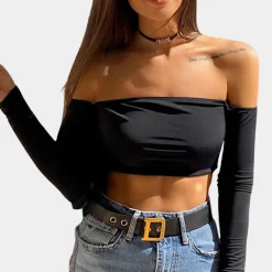 Topjes & Shirts Dames*Classy off-shoulder zomerse damestop