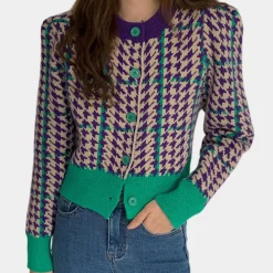 Truien & Vesten Dames*CLAUDETTA - Geraffineerd Zomervest voor Dames Groen