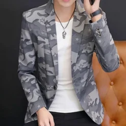 Jassen Heren*Claudiu - Trendy camouflage zomerjasje voor heren